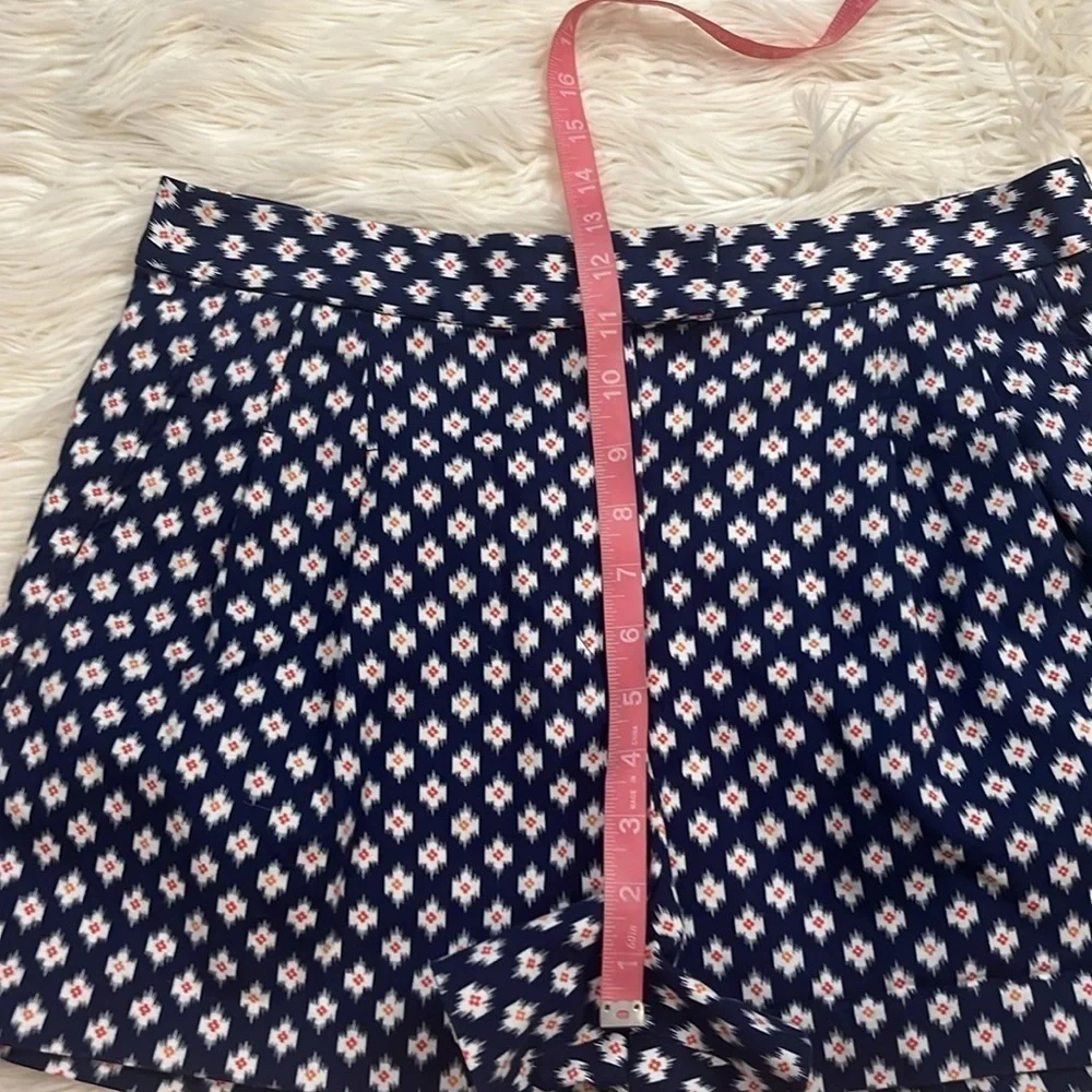 Michael Kors Prussian clementine print stretch cotton dress shorts 10